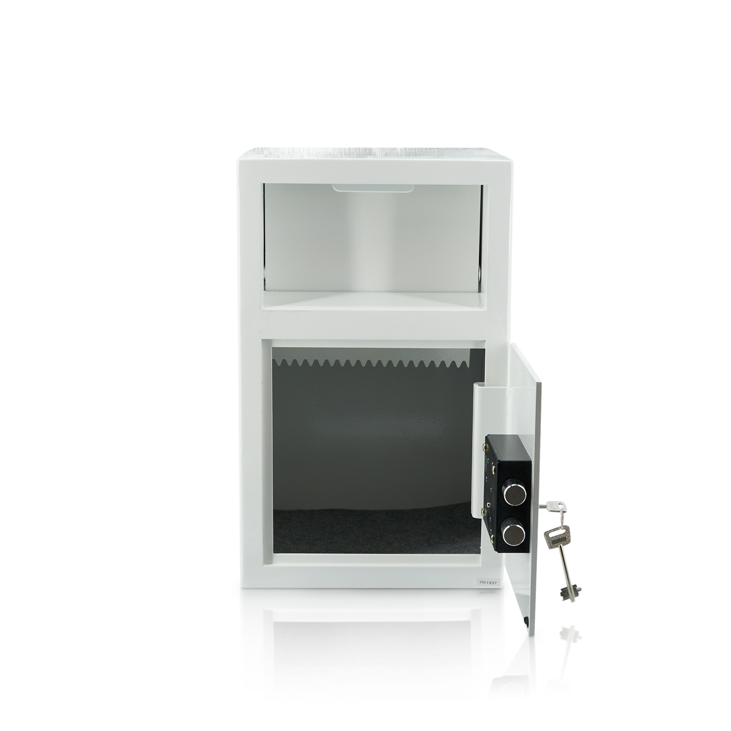 Deposit safe with deposit flap with fingerprint PIN code lock | Fingerprint scanner